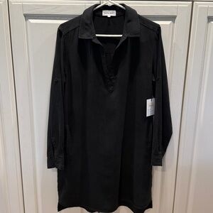 Bella Dahl Elegant Black pull on v neck dress